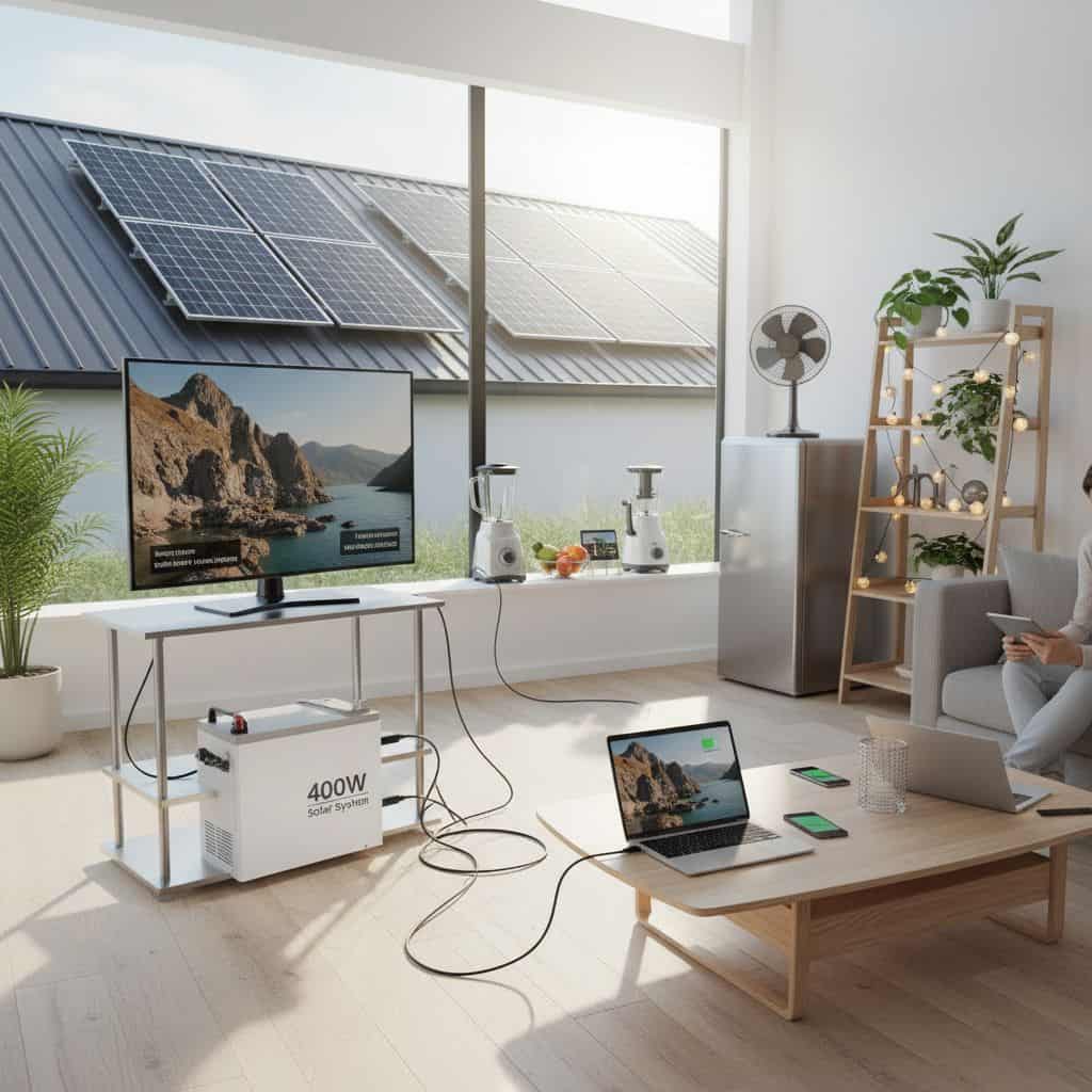 What can you run off a 400 watt solar system 1