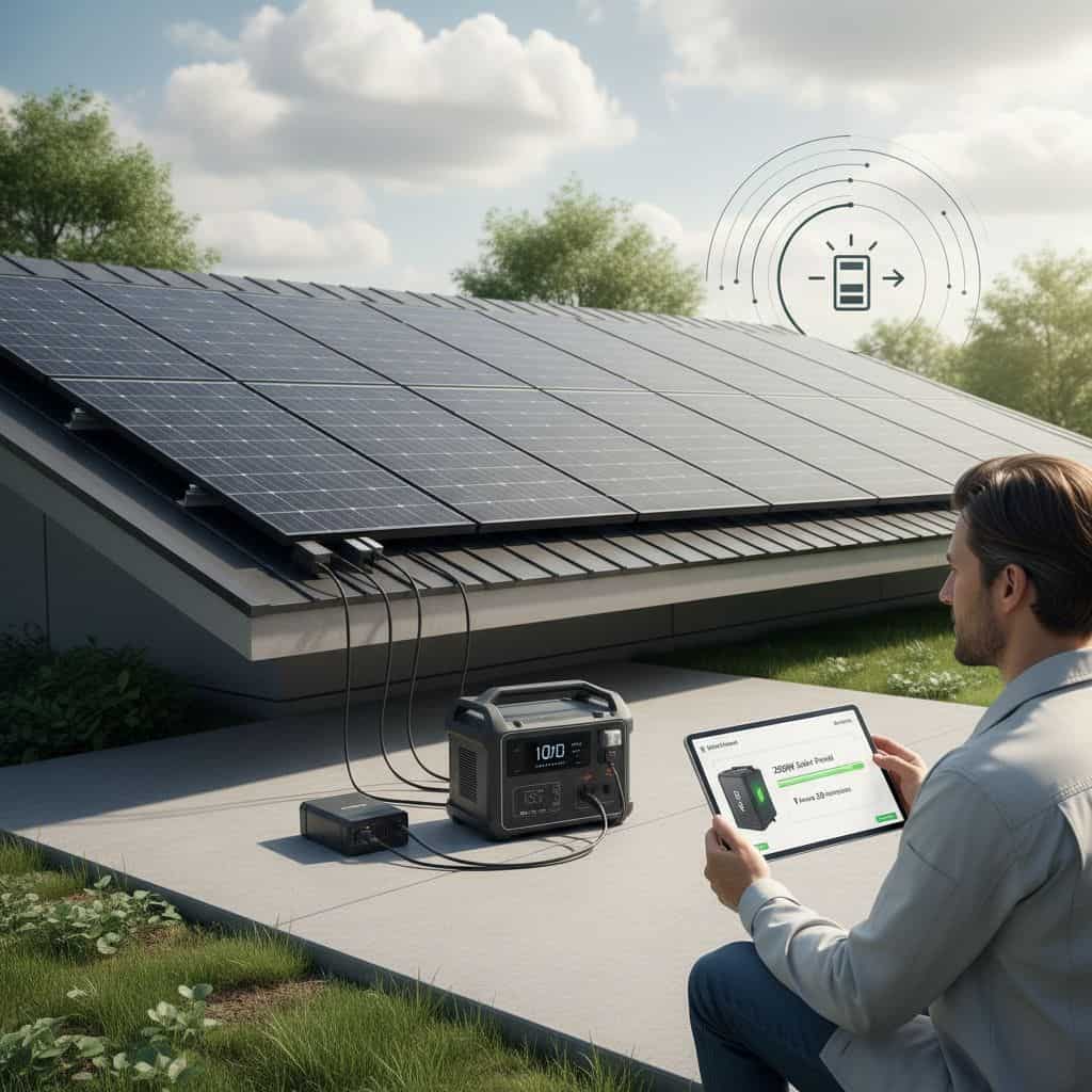 How long does it take to charge a battery with a 200-watt solar panel 1