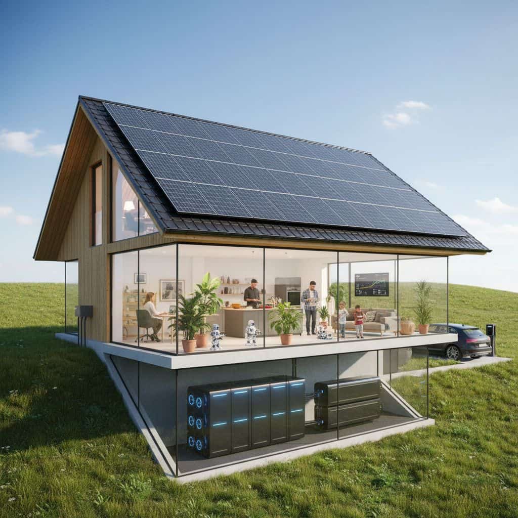 Can you run a whole house on solar and battery 1