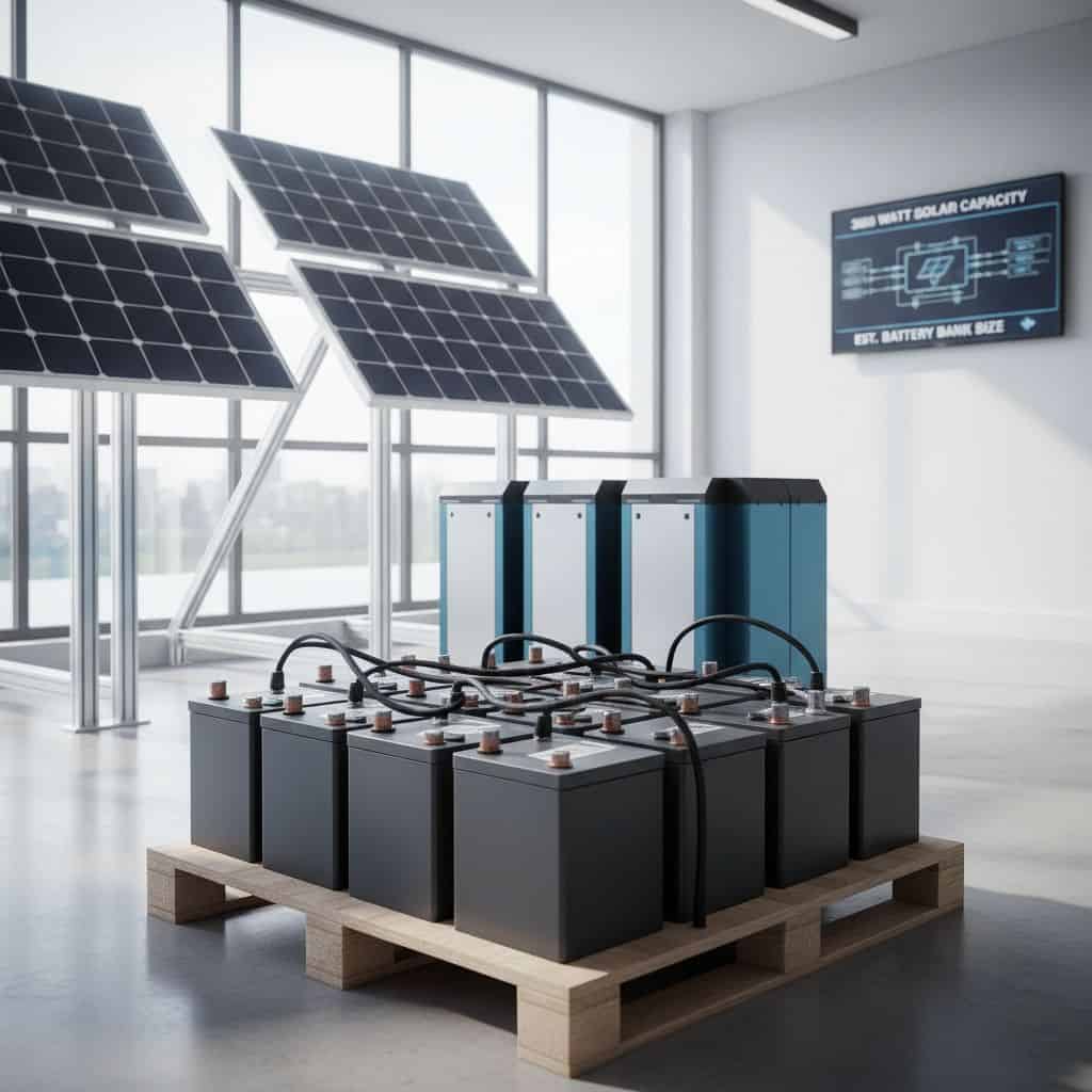 How many batteries needed for 3000 watt solar system 8