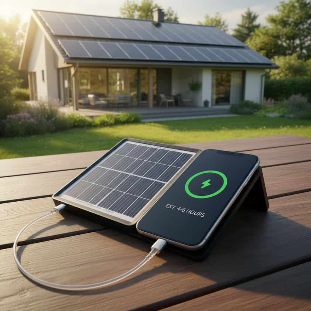 How long does it take to charge a phone with a solar charger 1