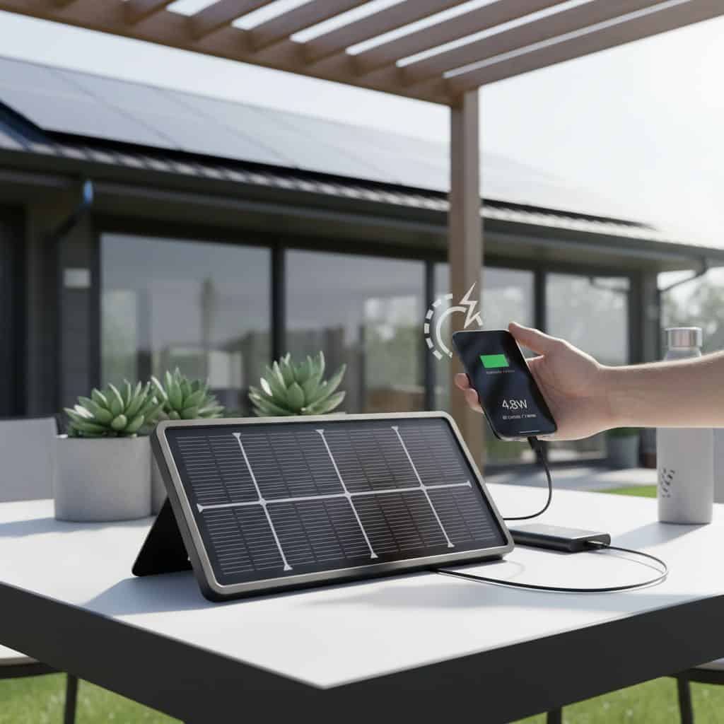 How fast will a 5 watt solar panel charge a phone 1
