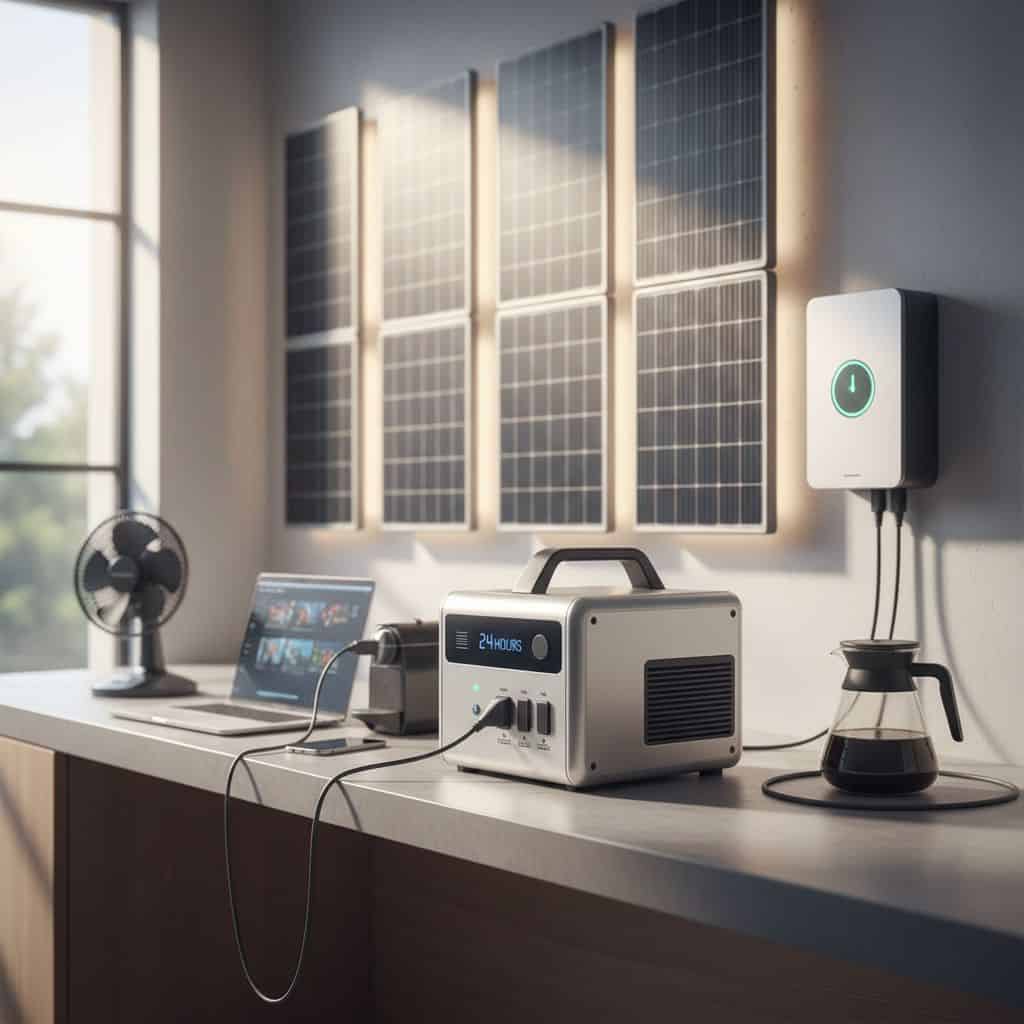 How many hours will a solar generator last 1