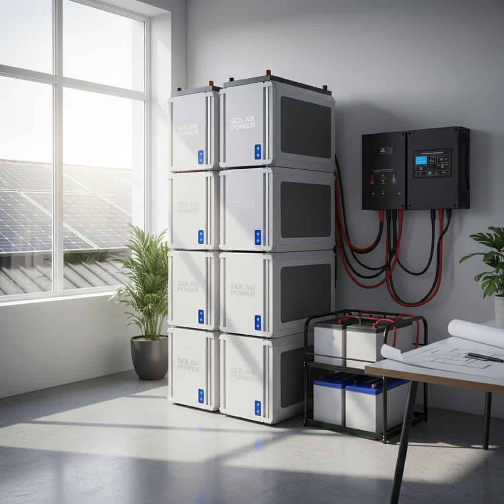 How many batteries do I need for 3000 watt solar 1