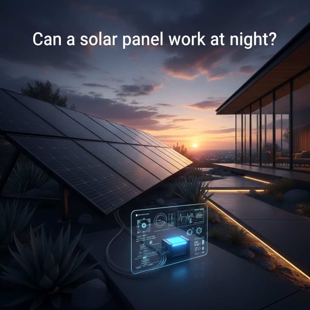 Can a solar panel work at night 6