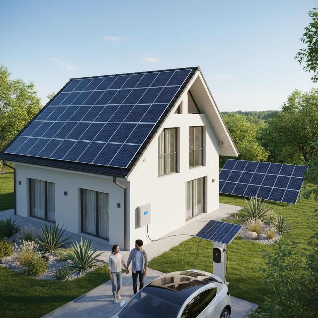 How many solar panels does it take to supply one house 1