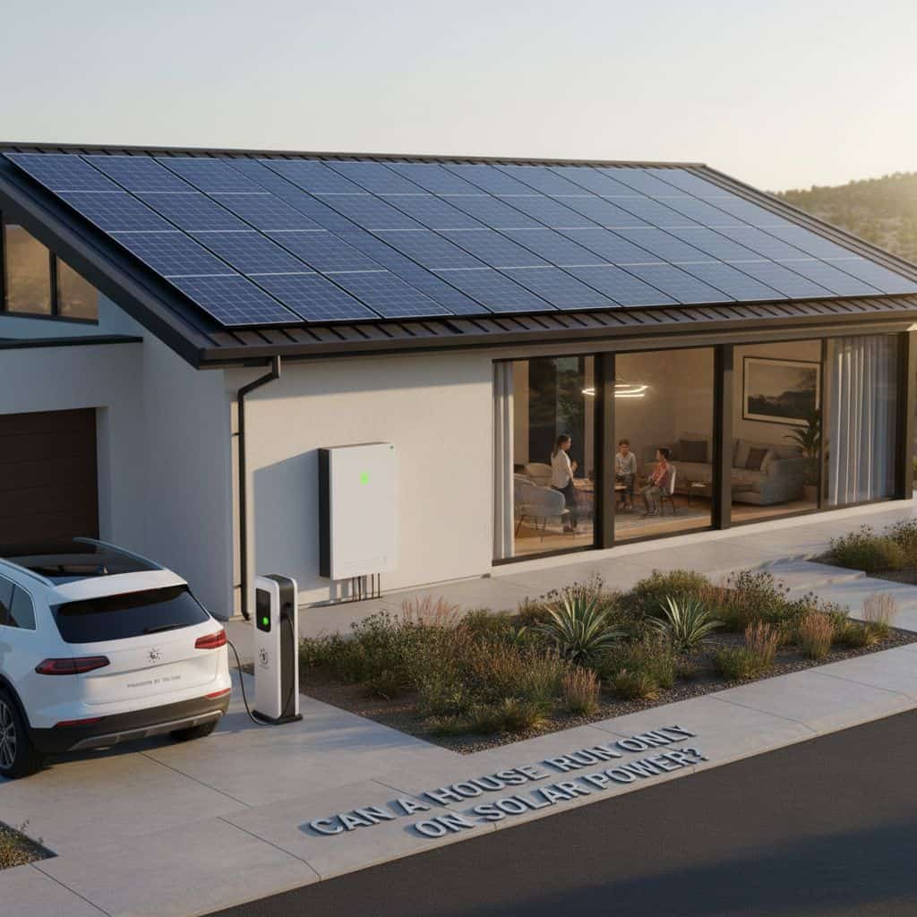 Can a house run only on solar power 1