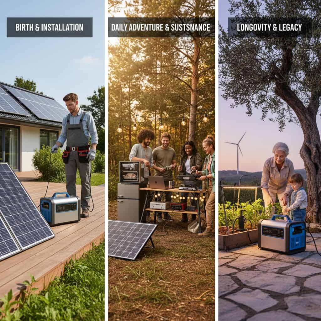 What is the life of a solar generator 6