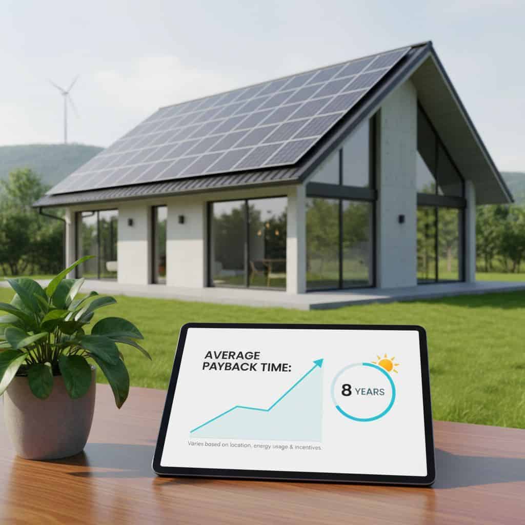 What is the average payback time for solar panels 1