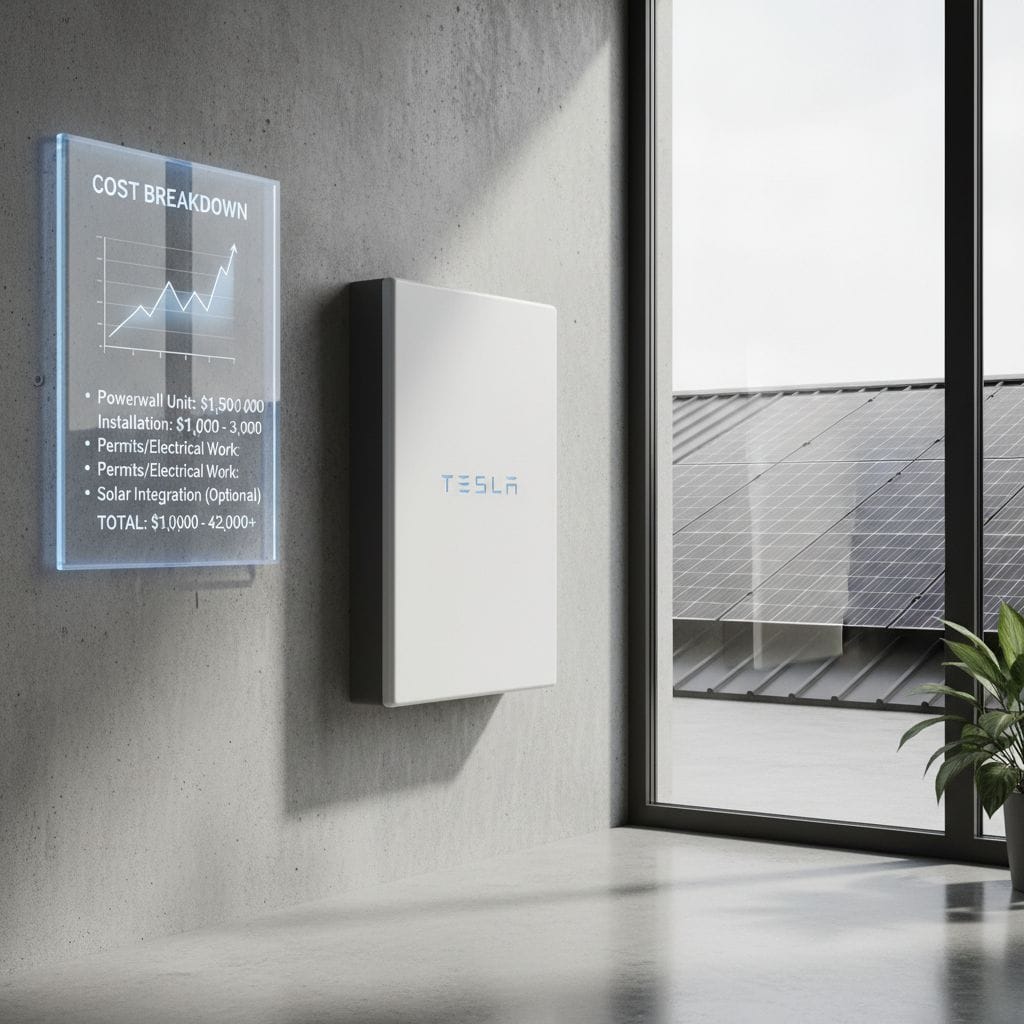 How much does a Tesla powerwall cost 1