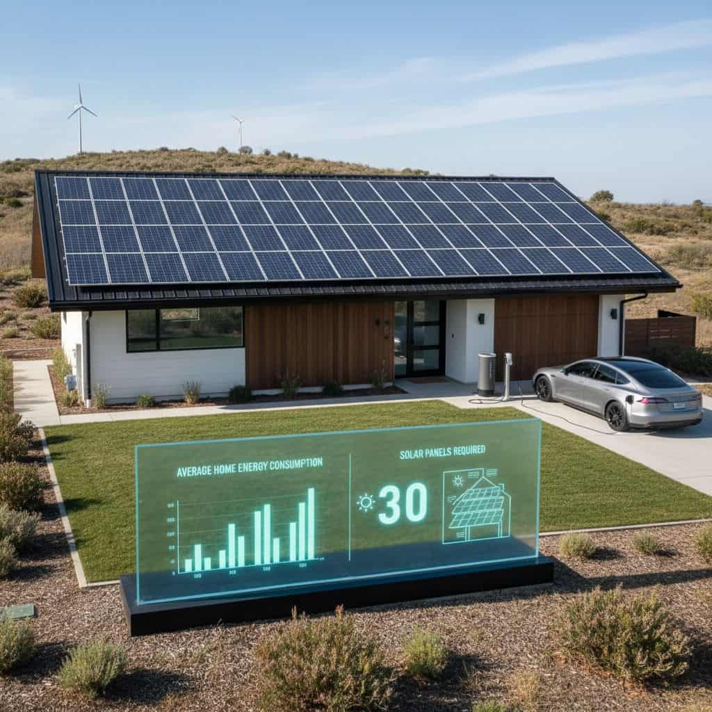 How many solar panels are needed to power my home 1