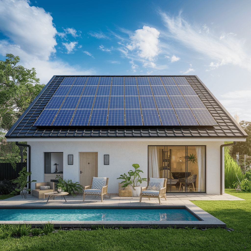 What size solar system does the average house need