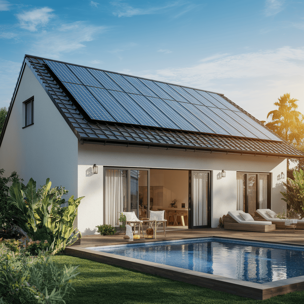 How do you get AC power from a solar panel