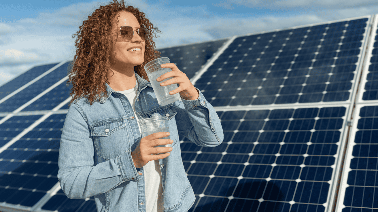 Is it safe to drink hot water from solar water heater