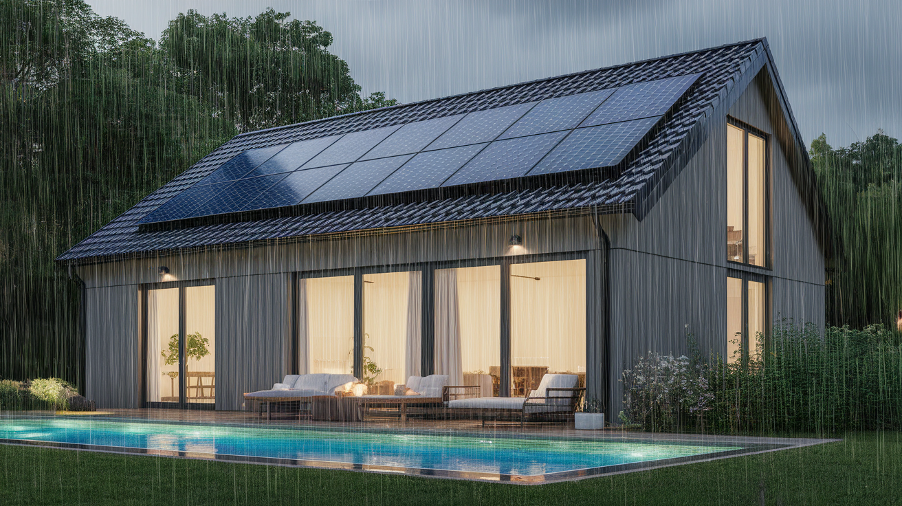 Do solar lights stop working in the rain