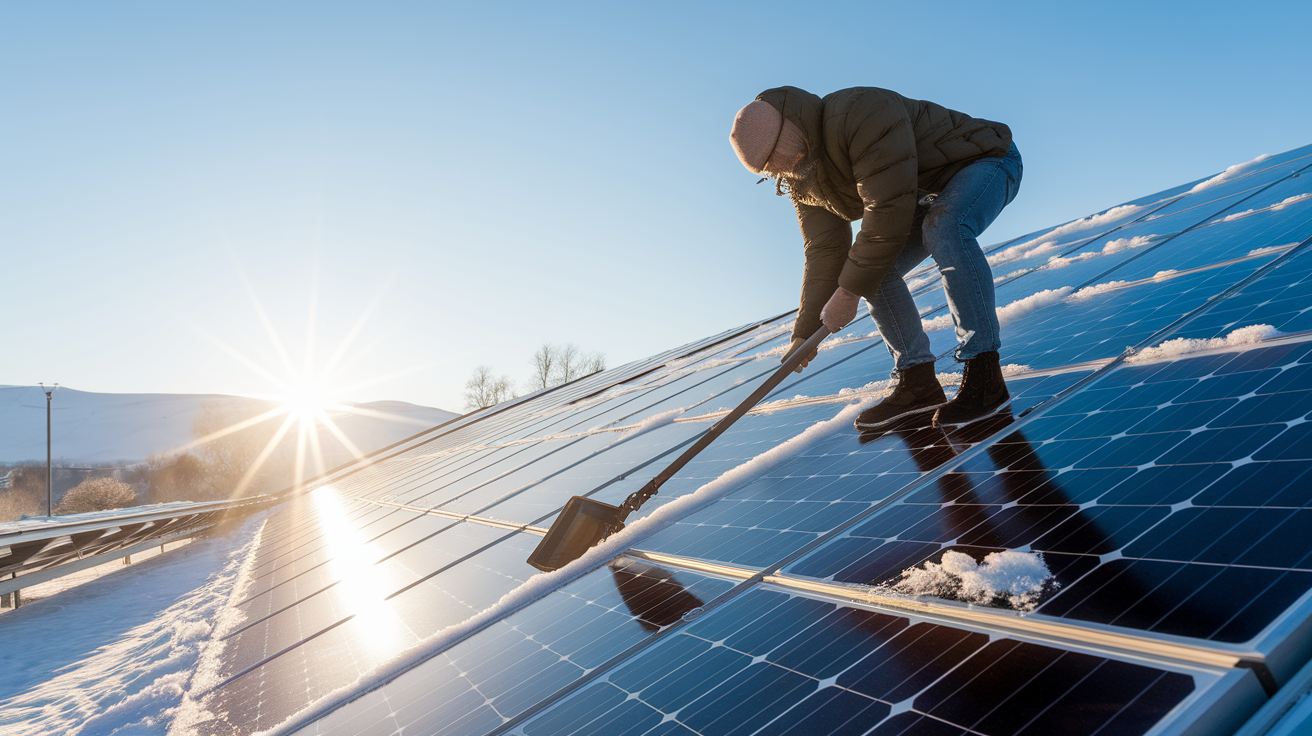 How to Handle Snow and Ice on Solar Panels in Winter