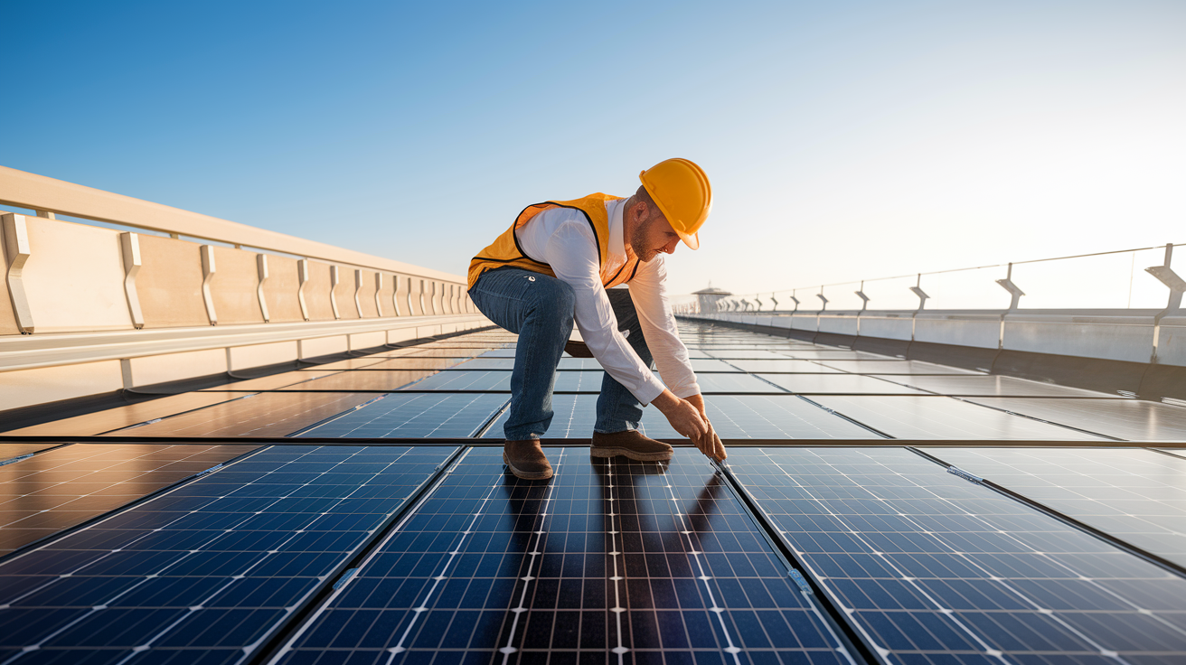 How to Install Solar Panels on a Commercial Flat Roof